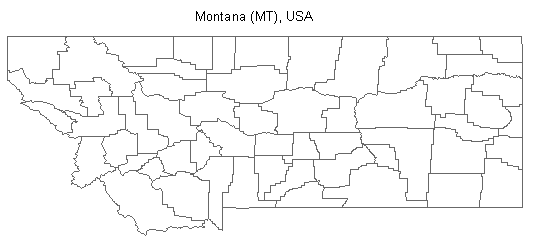 Montana counties shape file