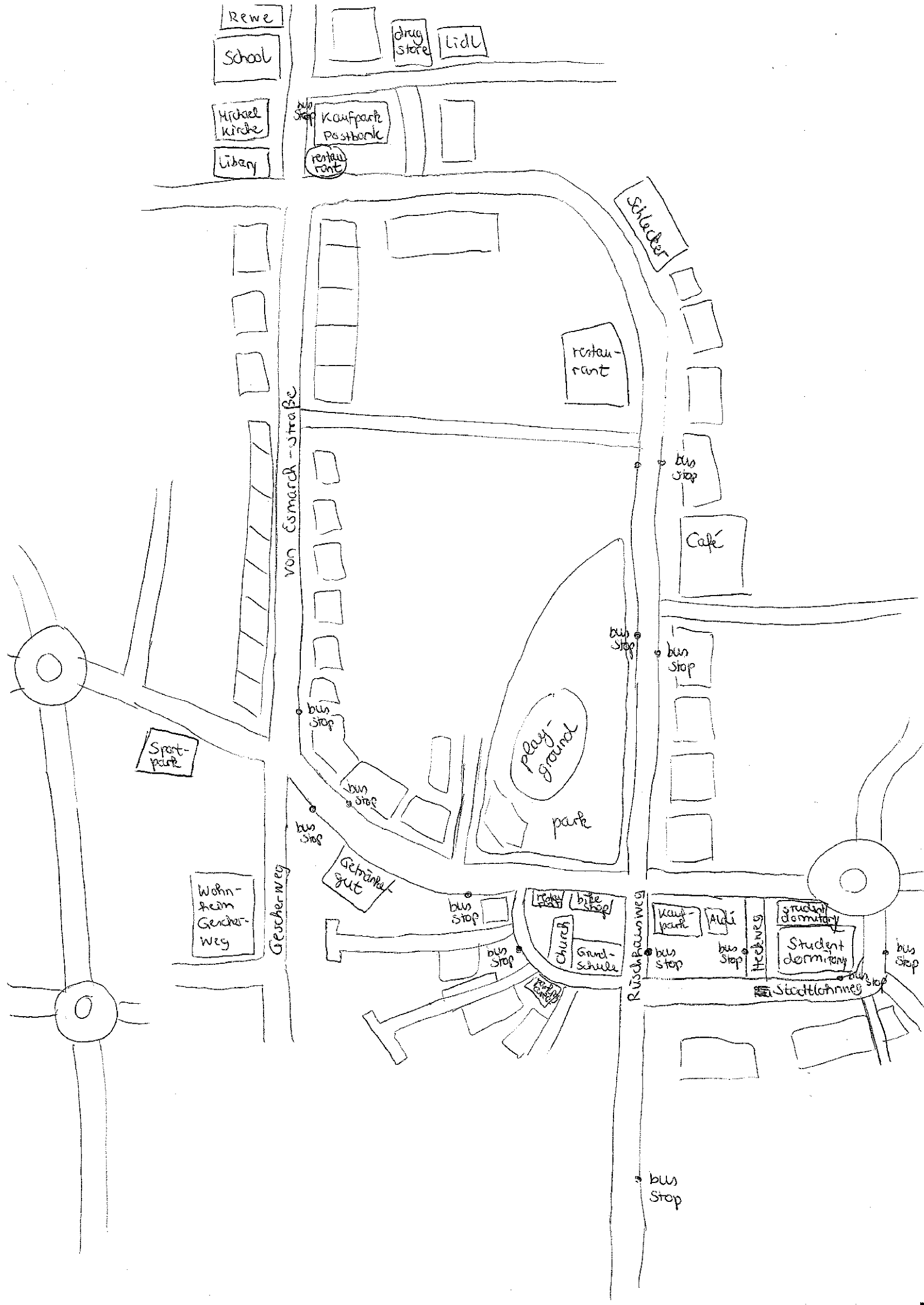 A Map of the town of Shrewsbury Mass Relief shown by hachures Shows  drawings of three churches Central Hall and School 1 and LM Parker  residence Also sketch of LM Parker sketching